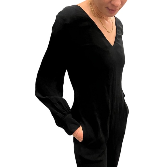 Massimo Dutti Double V Wide Leg Jumpsuit ( NWT) - Picture 3 of 15